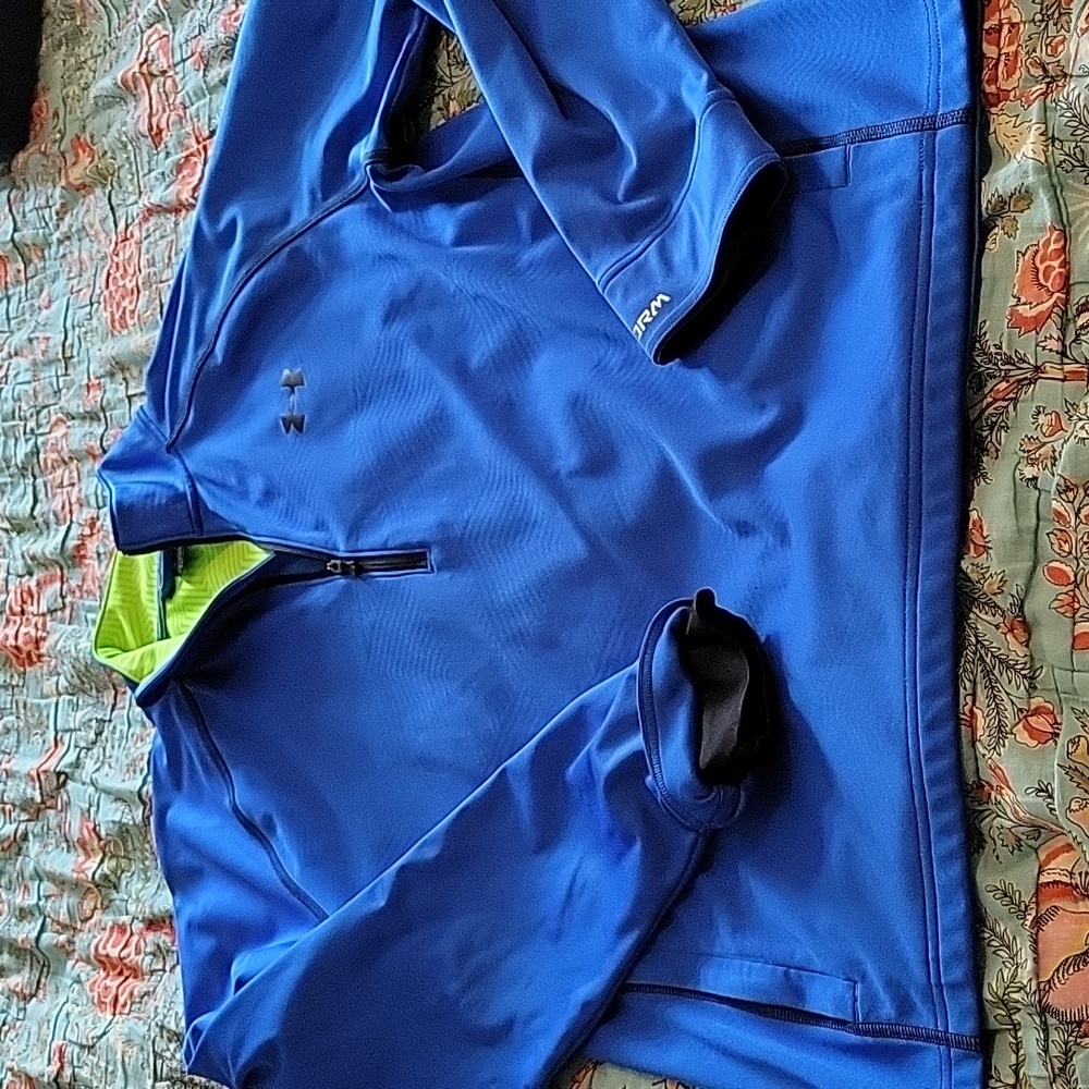 Men's Under Armour Storm 1/4 zip Royal Blue Pullover Size Large